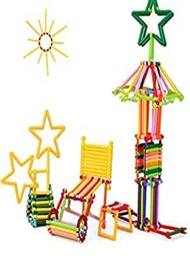 PULSBERY Big Size Smart Stick Building Blocks for Kids-200+Pcs Blocks Creative Construction Set Toy Educational Preschool Learning Toys for 3-8 Years Old Kids (Puzzle Blocks) - Image 5